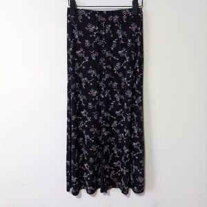 JM Collection Button Down Skirt Size Small High Waist Floral Print A-line Pencil